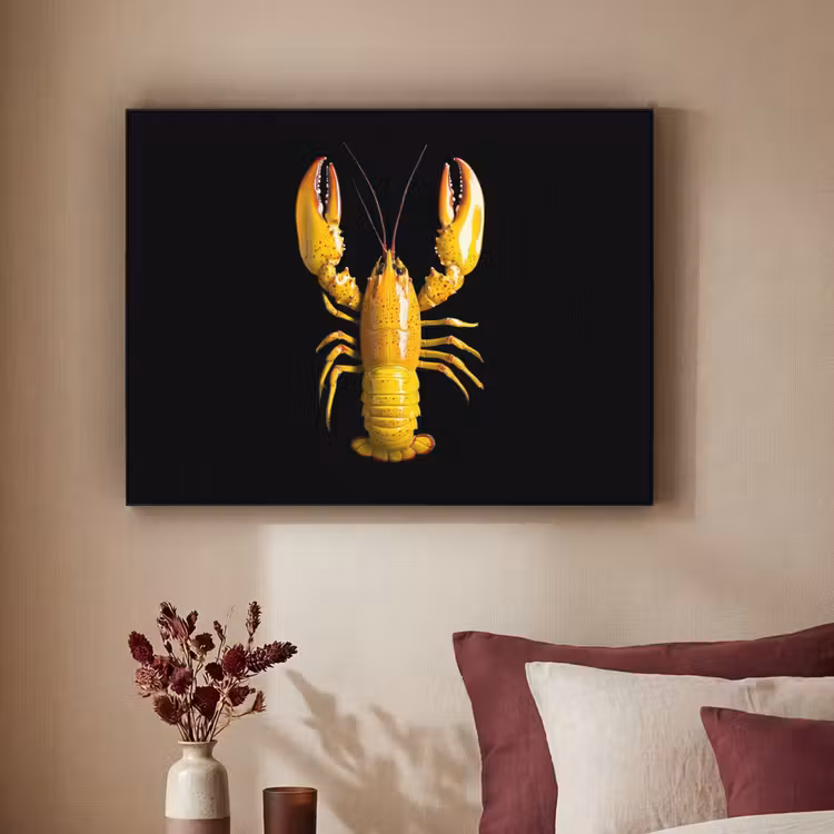 Art Frame - Kreeft - Geel - Stippen - Effen — 2