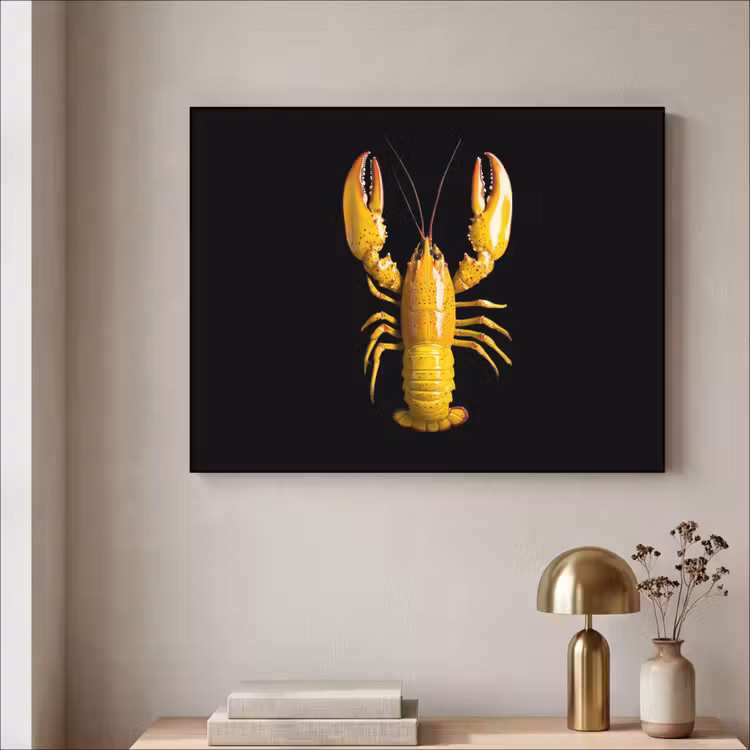 Art Frame - Kreeft - Geel - Stippen - Effen — 3