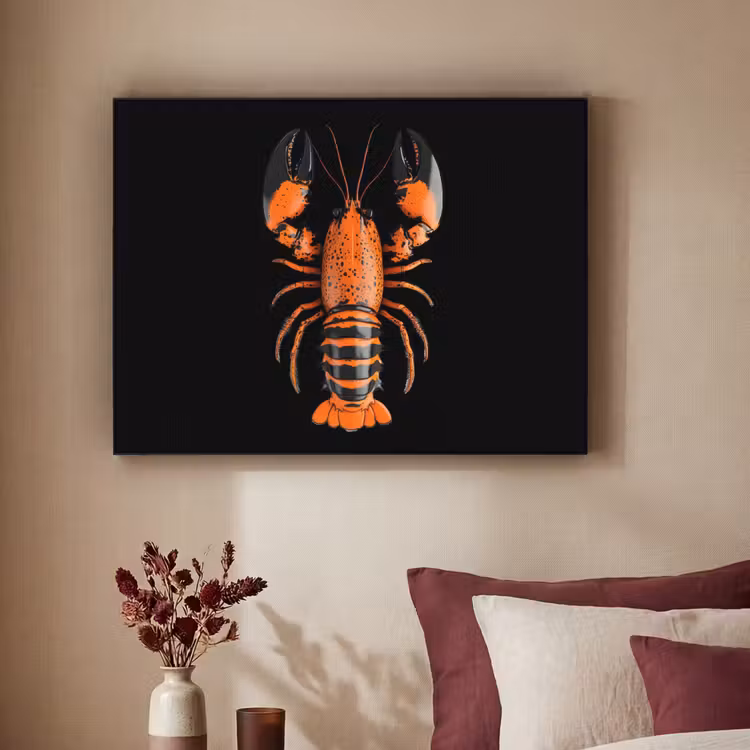 Art Frame - Kreeft - Oranje - Zwart - Modern — 2