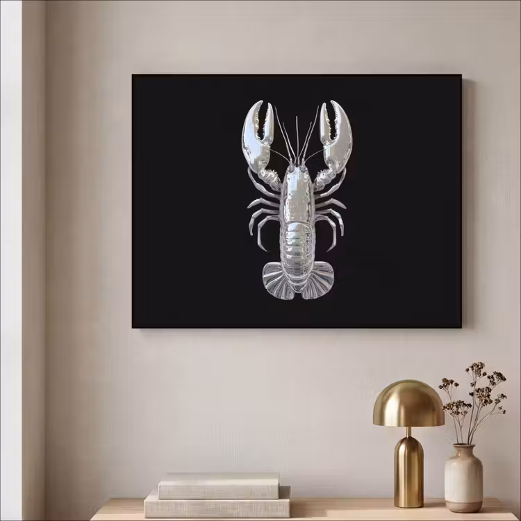 Art Frame - Kreeft - Zilver - Metallic - Luxe — 3
