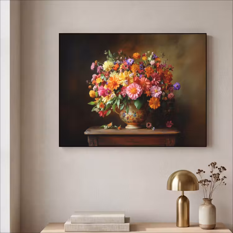 Art Frame - Kleuren - Boeket - Vaas - Hout — 3