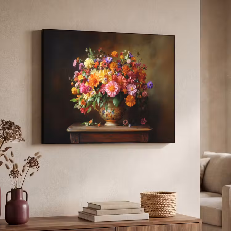 Art Frame - Kleuren - Boeket - Vaas - Hout — 4