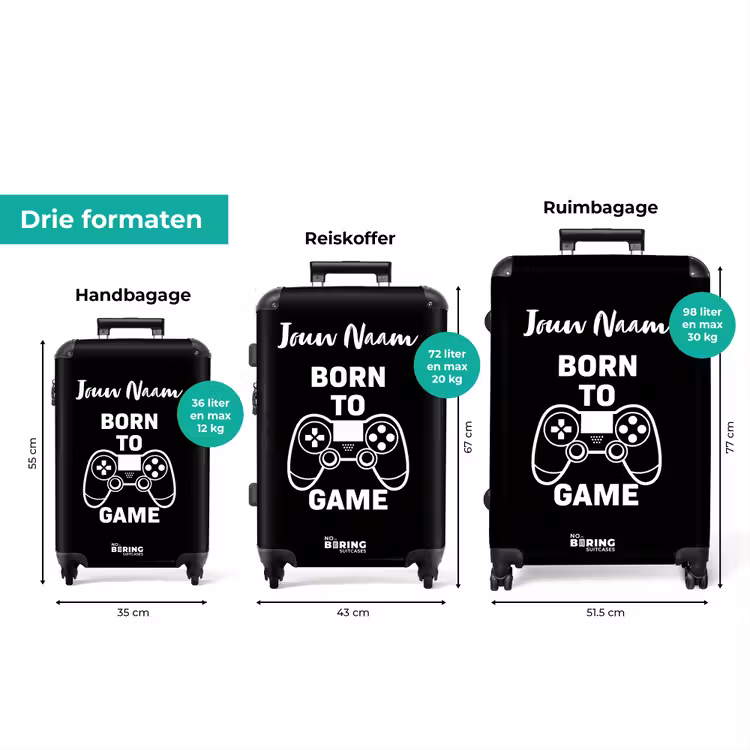 Koffer met naam - Born to Game — 8
