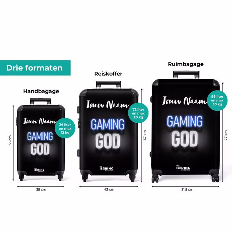 Koffer met naam - Gaming God — 8