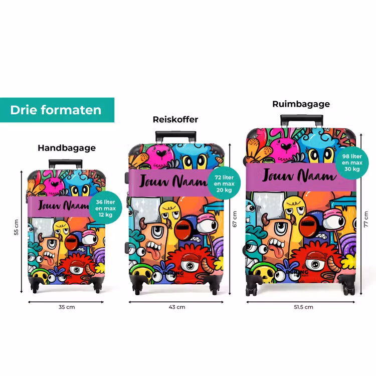 Koffer met naam - Monster met 1 Oog — 8