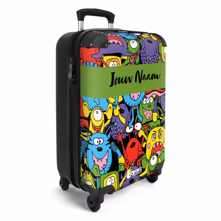 Koffer met naam - Monsters met Felle Kleuren — 2