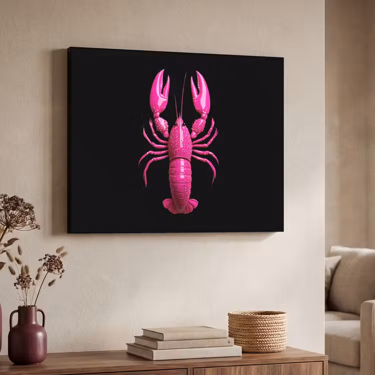 Art Frame - Kreeft - Felroze - Stippen - Opvallend — 4