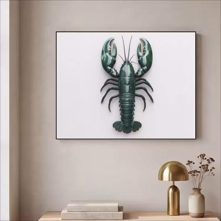 Art Frame - Kreeft - Glossier - Groen - Wit — 3
