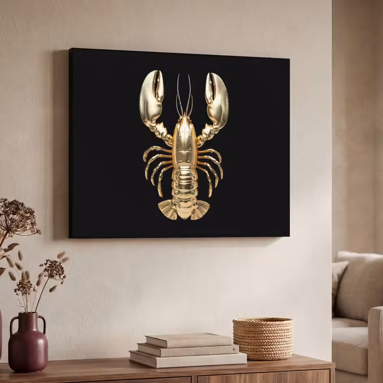Art Frame - Kreeft - Goud - Textuur - Zwart — 4