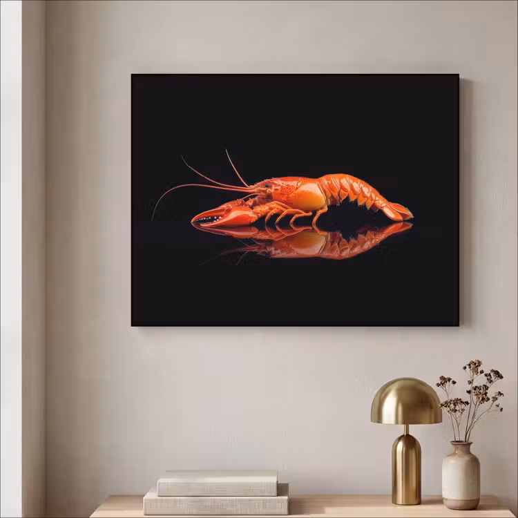 Art Frame - Kreeft - Oranje - Zwart - Opvallend — 3
