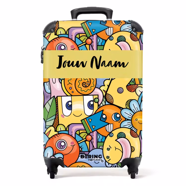 Koffer met naam - Monster met Stippen — 1