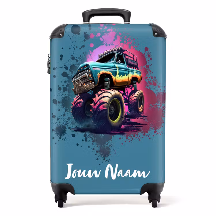 Koffer met naam - Monster Wheels — 1