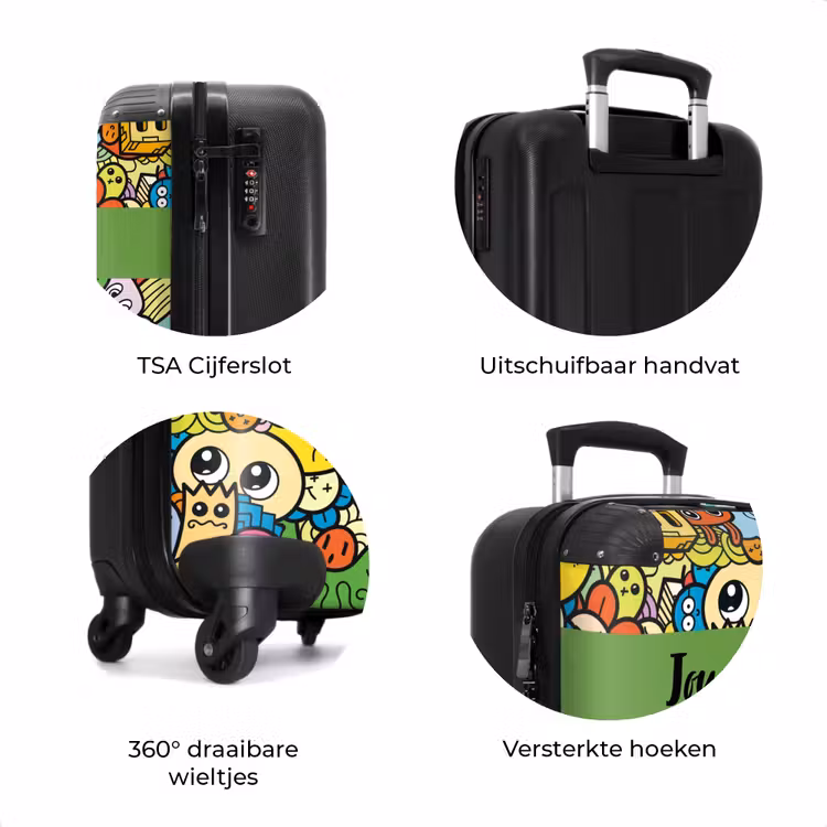 Koffer met naam - Schattige Beestjes in Stad — 7