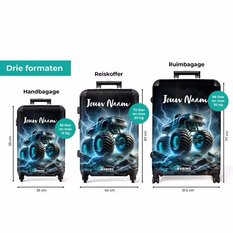 Koffer met naam - Thunder Wheels — 8