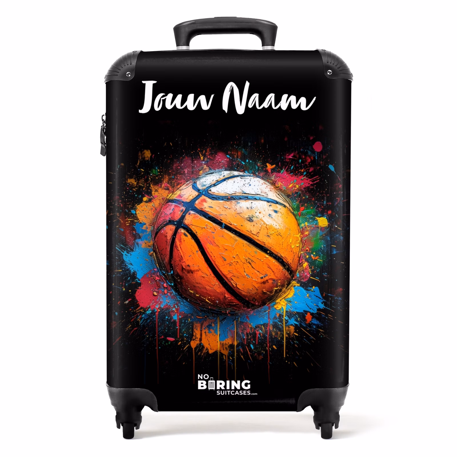 Koffer met naam - Oranje Basketbal te Midden van Verfspetters — 1