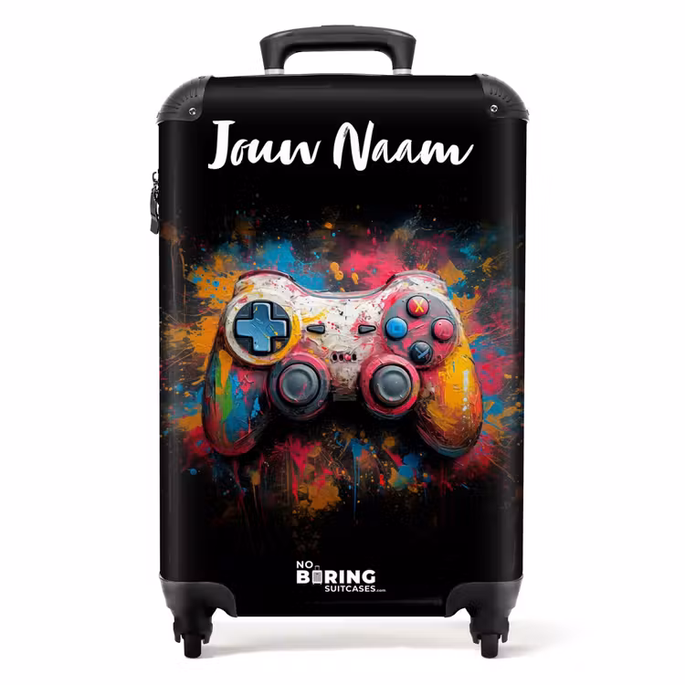 Koffer met naam - Game Controller Bedekt met Verf — 1