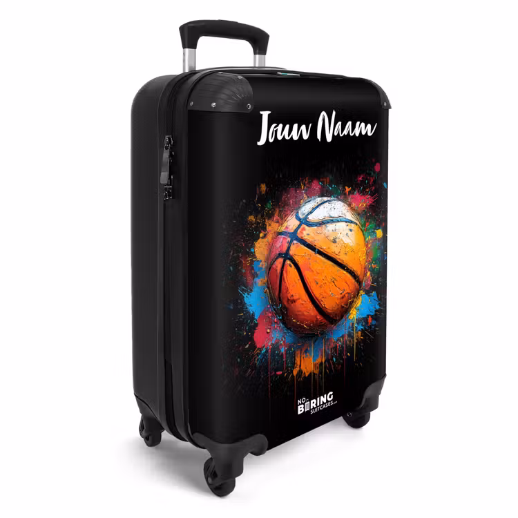 Koffer met naam - Oranje Basketbal te Midden van Verfspetters — 2