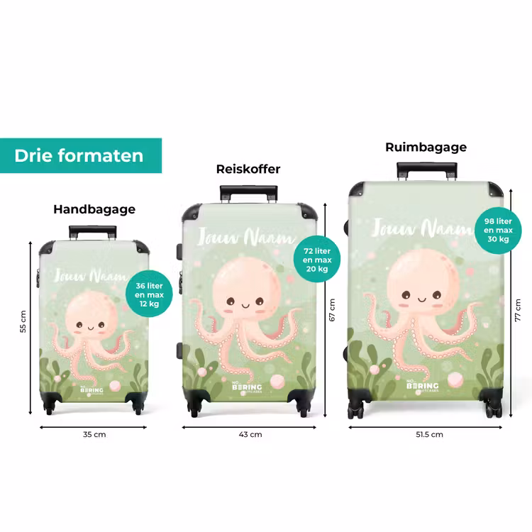 Koffer met naam - Olga octopus — 8