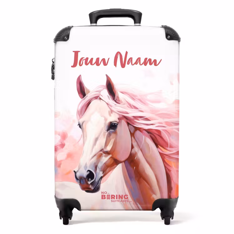 Koffer met naam - Roze Renner — 1