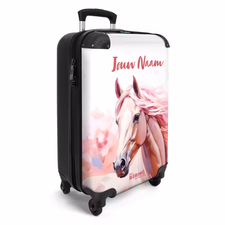 Koffer met naam - Roze Renner — 2