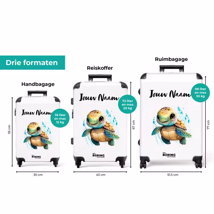 Koffer met naam - Ziggy Zeeschildpad — 8