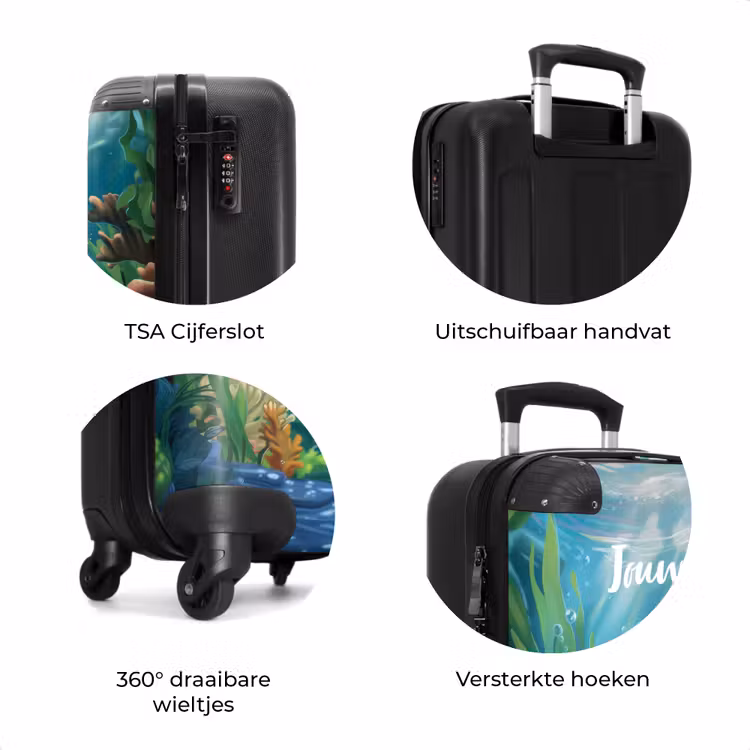 Koffer met naam - Zippy Zeeschildpad — 7