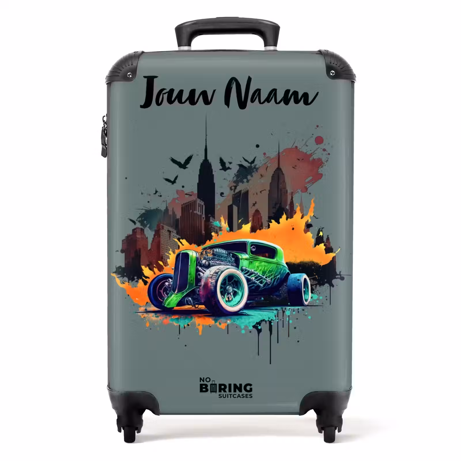 Koffer met naam - Auto in spookstad — 1