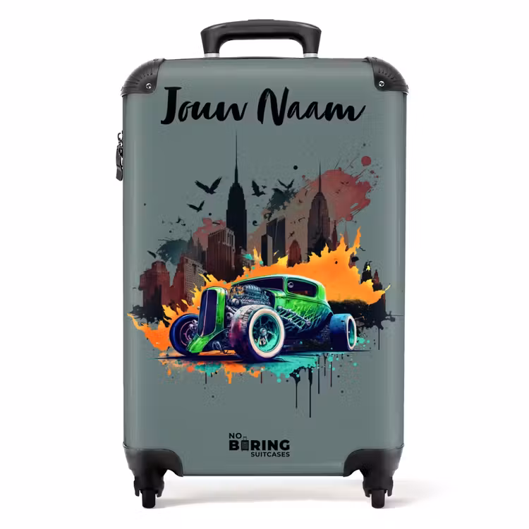 Koffer met naam - Auto in spookstad — 1