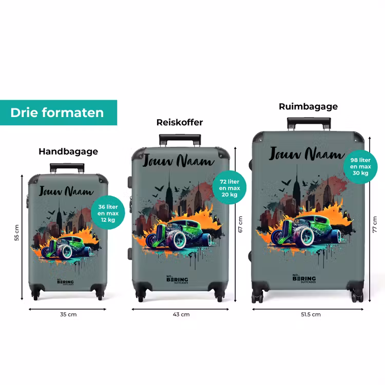 Koffer met naam - Auto in spookstad — 8