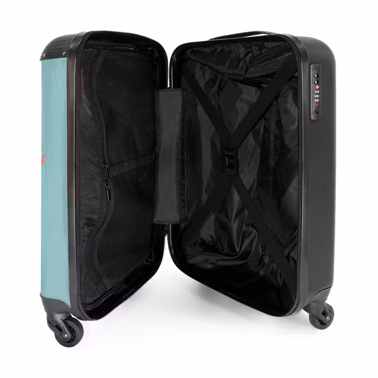 Koffer met naam - Hotrod turquoise — 4