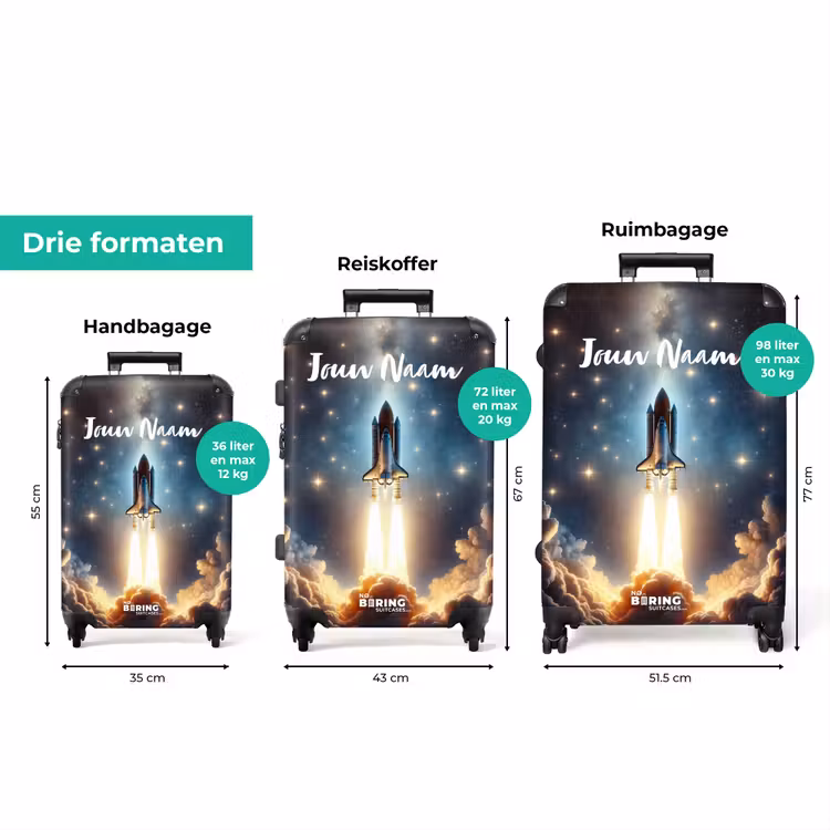 Koffer met naam - Razendsnelle raket — 8