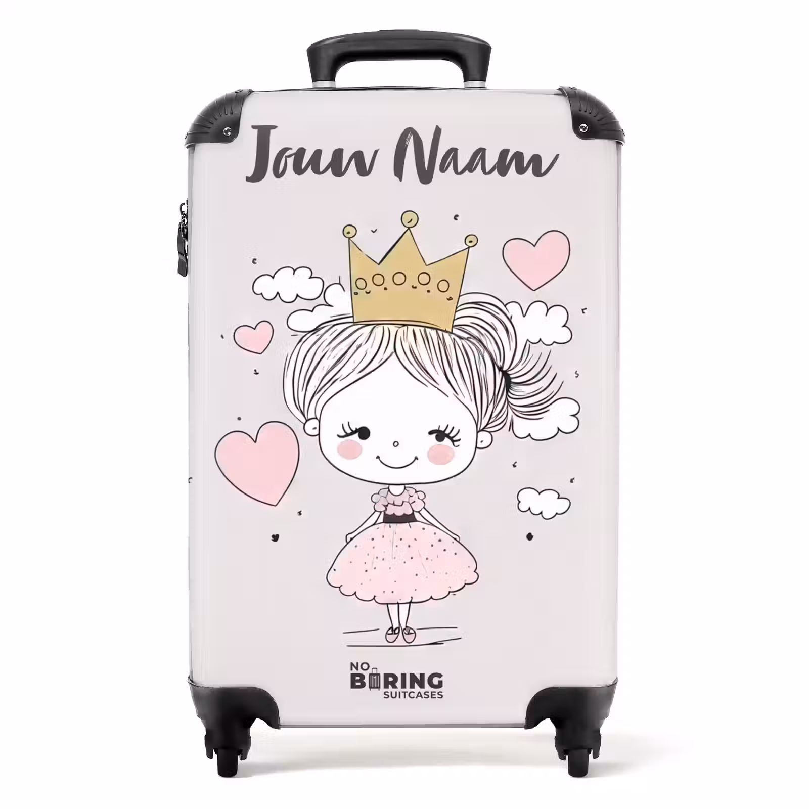 Koffer met naam - Kleine prinses met hartjes — 1