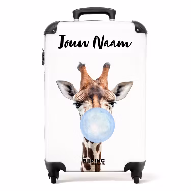 Koffer met naam - Kauwende Kobus blauw — 1