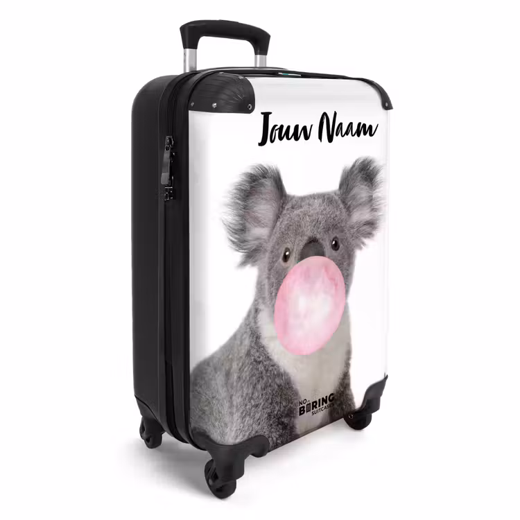 Koffer met naam - Kauwgom koala — 2