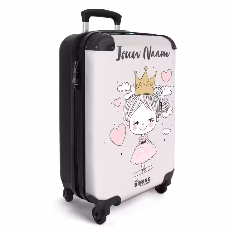 Koffer met naam - Kleine prinses met hartjes — 2