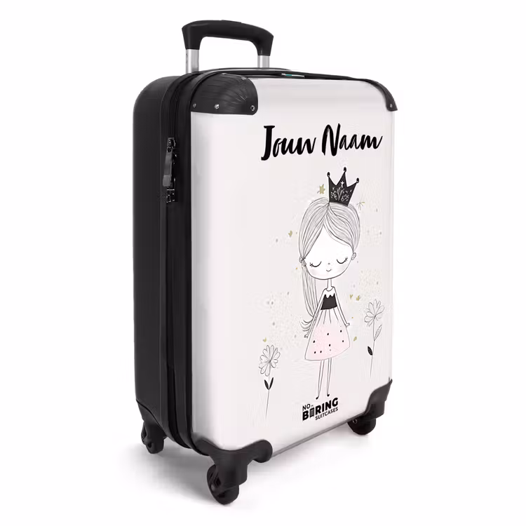 Koffer met naam - Prinses met zwart jurkje — 2