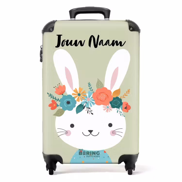Koffer met naam - Hippie haas — 1