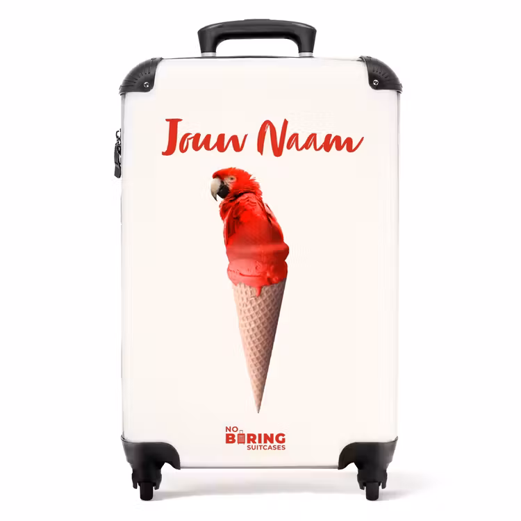 Koffer met naam - Papegaaihoorntje — 1