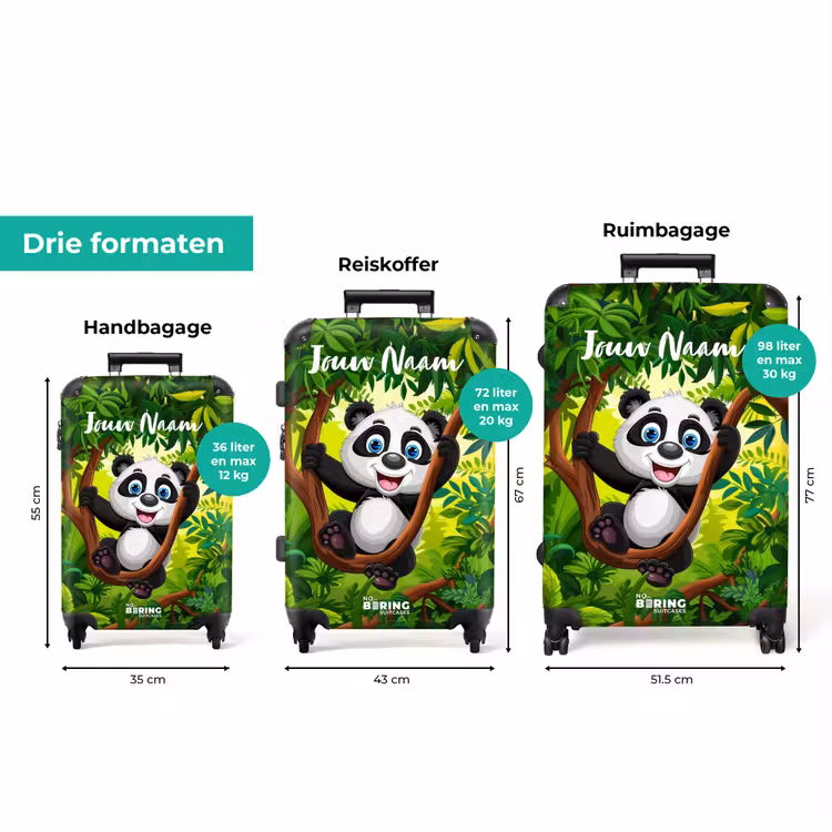 Koffer met naam - Pedro panda — 8