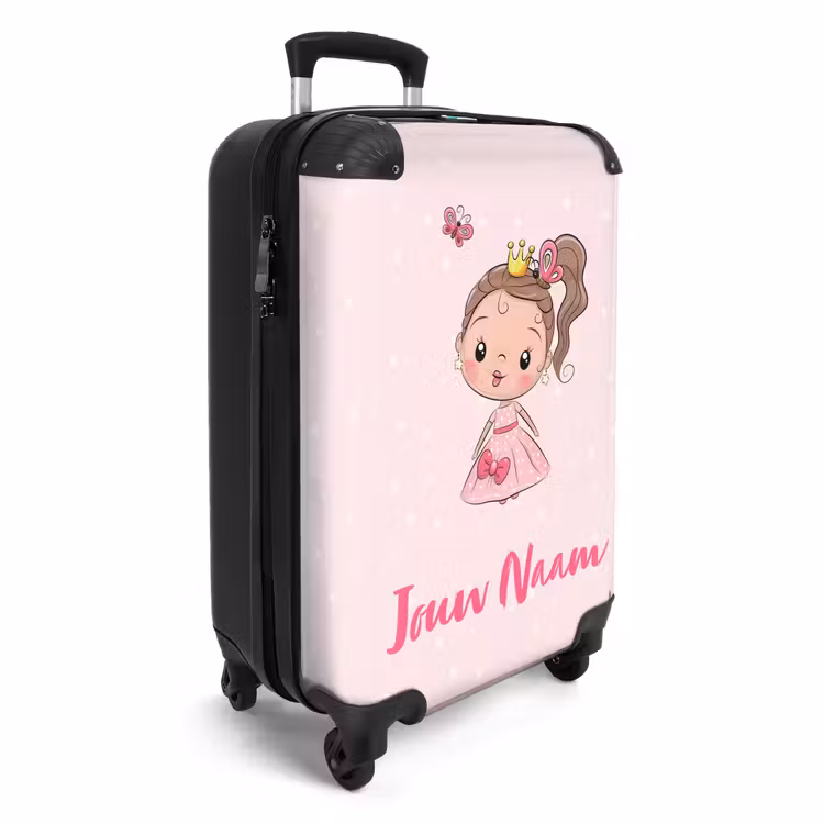 Koffer met naam - Prinsesje roze — 2