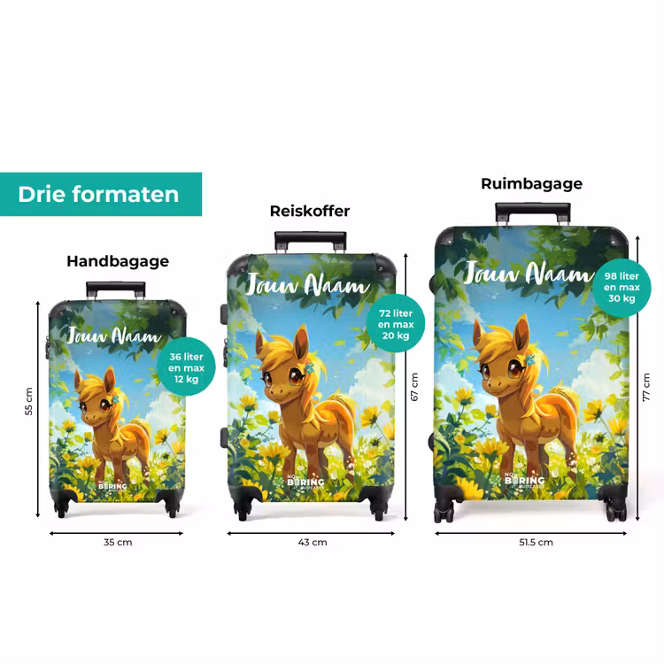 Koffer met naam - Sunny pony — 8