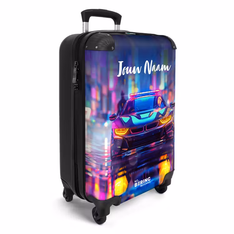 Koffer met naam - Neon nightcar — 2