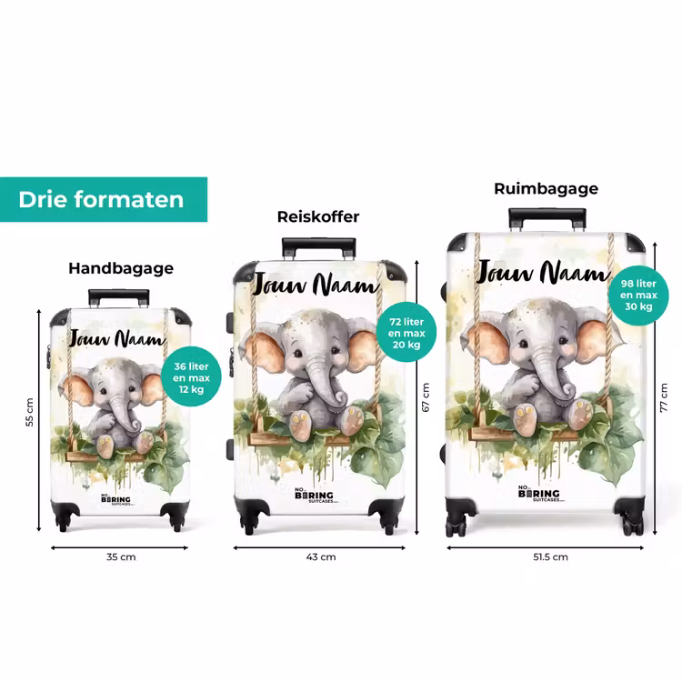Koffer met naam - Onno olifant — 8
