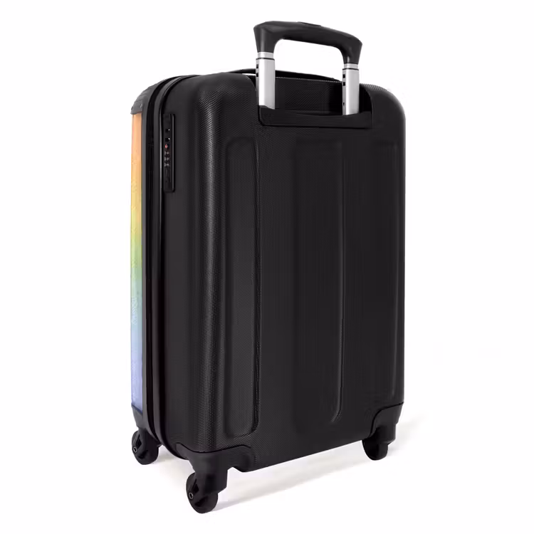 Koffer met naam - Pastel regenboog — 3