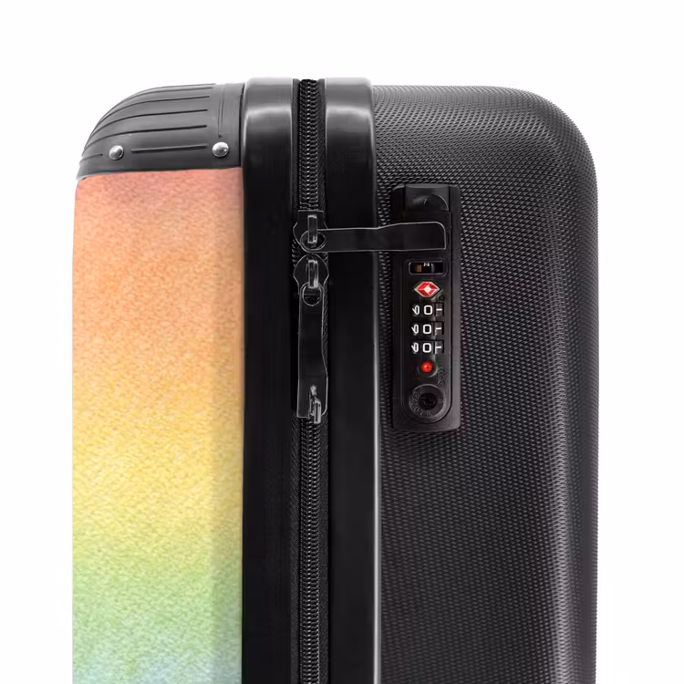 Koffer met naam - Pastel regenboog — 5
