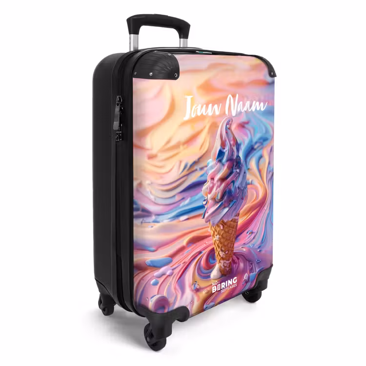 Koffer met naam - Pastel swirl — 2