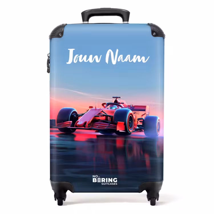 Koffer met naam - Rode racer — 1