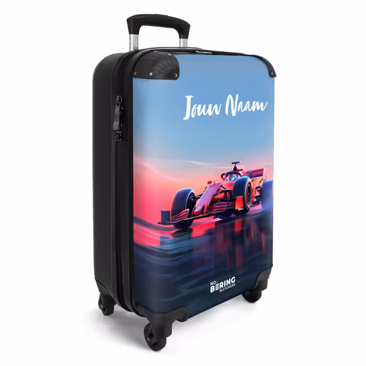 Koffer met naam - Rode racer — 2