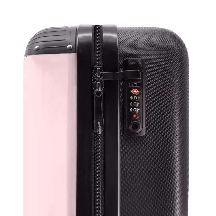 Koffer met naam - Roze rollerflamingo — 5