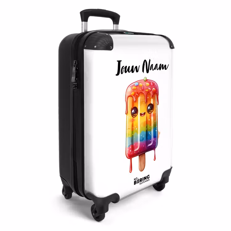 Koffer met naam - Ruby regenboogijsje — 2